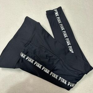 Pink Victoria's secret Yoga Black Sport